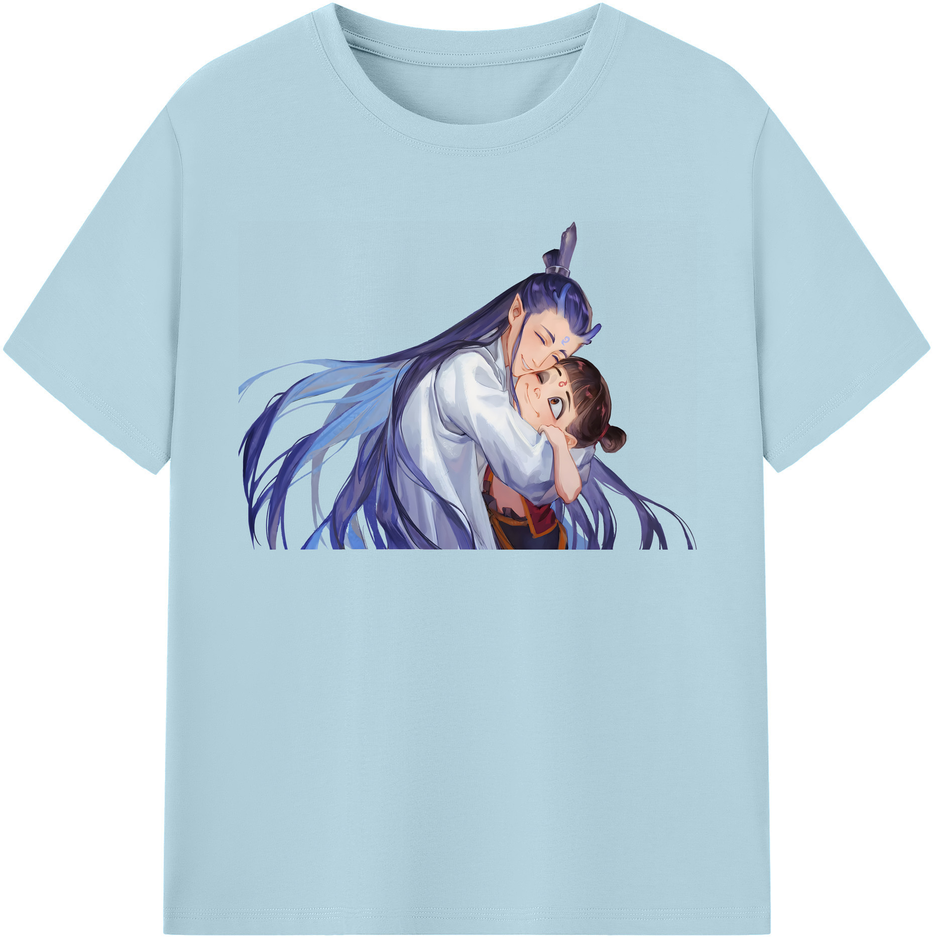 （画像用） Ne Zha 2 ナタ 魔童の大暴れ 綿100％半袖Tシャツ（フロントプリント）